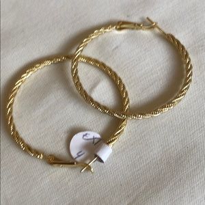 14k  gold filled hoops